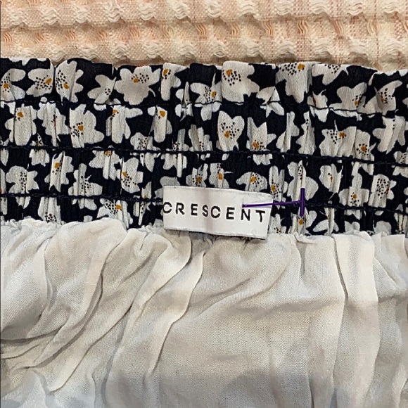 CRESCENT Bohemian Floral Mini Skirt with Front Tie - Picture 3 of 3